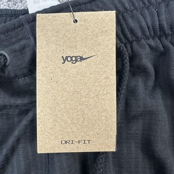 Nike Pants Mens Small Black Yoga Dri-FIT Standard Fit Tapered Joggers FB7782-010 - Picture 7 of 14